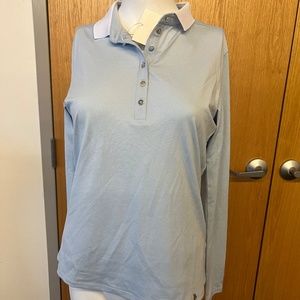Kjus Sofia Polo - Women's Long Sleeve - Blue - Size Medium